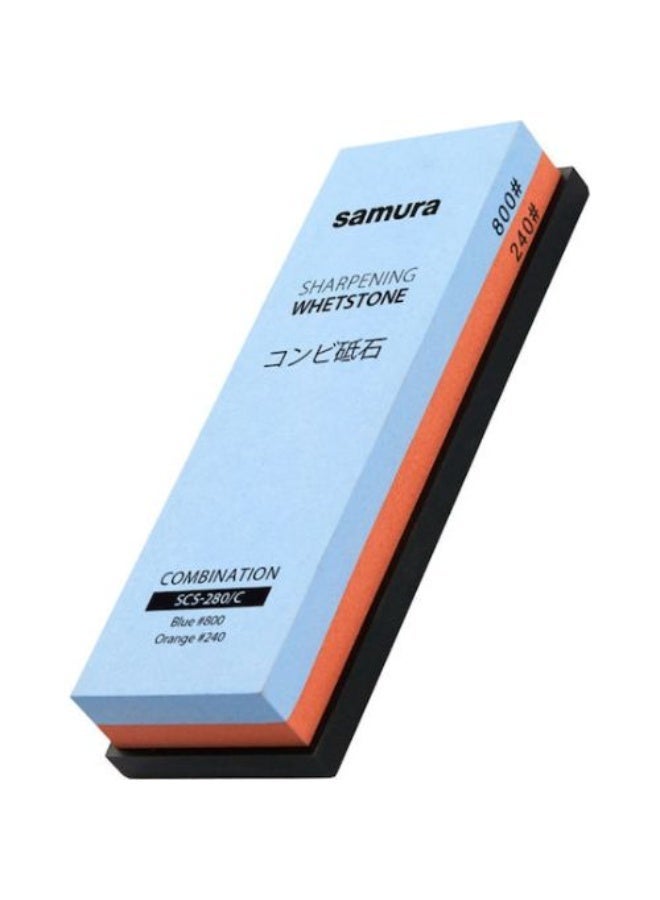 Samura Knife Sharpening Stone 240/800 Grit | Combination Whetstone Water Stone Sharpener | Professional Kitchen Knife Sharpener | Dual Grit Stone for Japanese Knives | Premium Sharpening Tool - Image 2